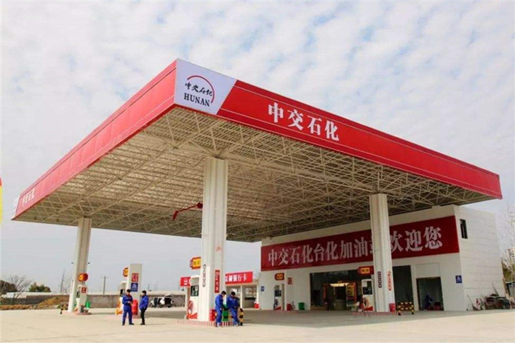 长乐加油站钢结构网架案例6